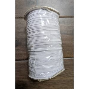 4/$20 1 roll 5 mm white elastic diy craft crafting sew sewing